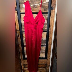 Women’s Elegant Red Jumpsuit
